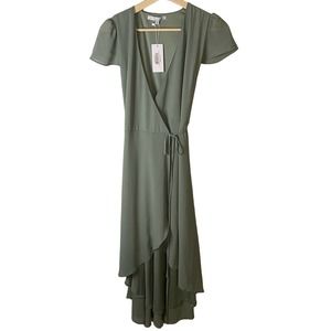 Baltic Born Bristol Midi wrap Dress Sage S